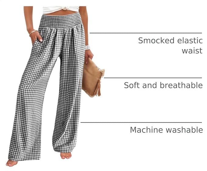 Premium Smocked Wide Leg Lounge Pants
