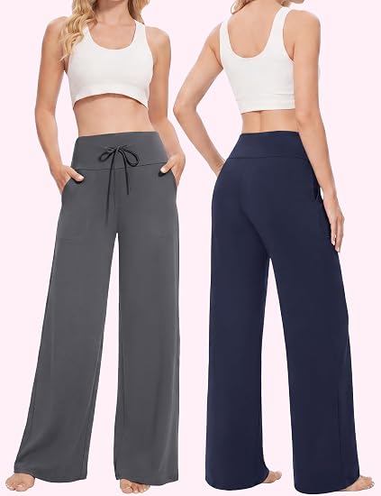 LuxeFlow Women's Wide Leg Comfort Pants