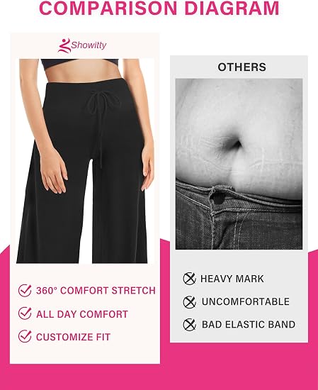 LuxeFlow Women's Wide Leg Comfort Pants